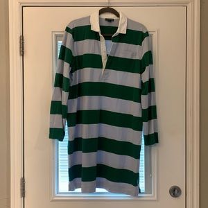 J Crew Rugby Shirt Dress XL